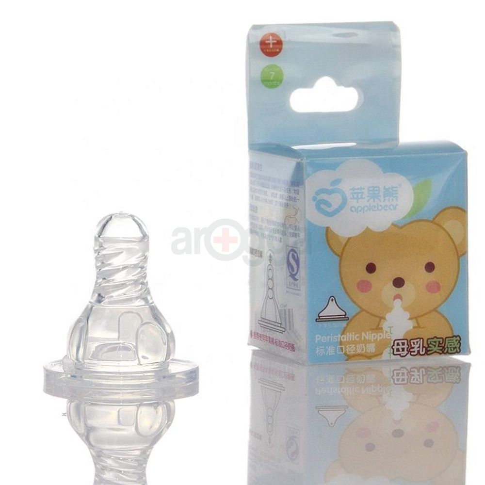 Apple Bear Peristaltic Nipple Standard Caliber