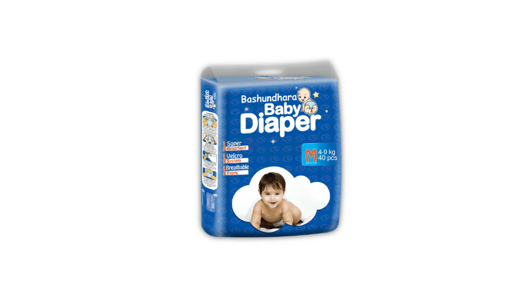 Bashundhara Baby Diaper-Standard Series (M)