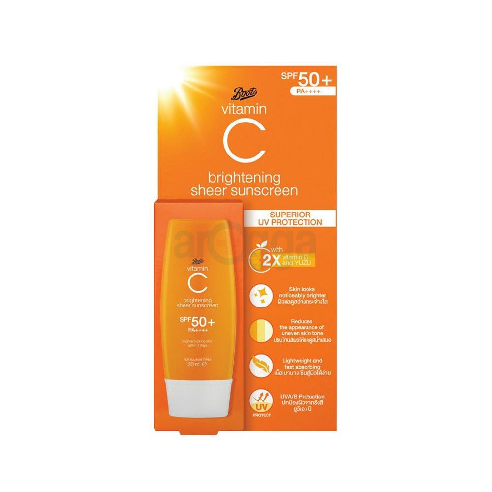 Boots Vitamin C Brightening Sheer Sunscreen SPF50+/PA++++
