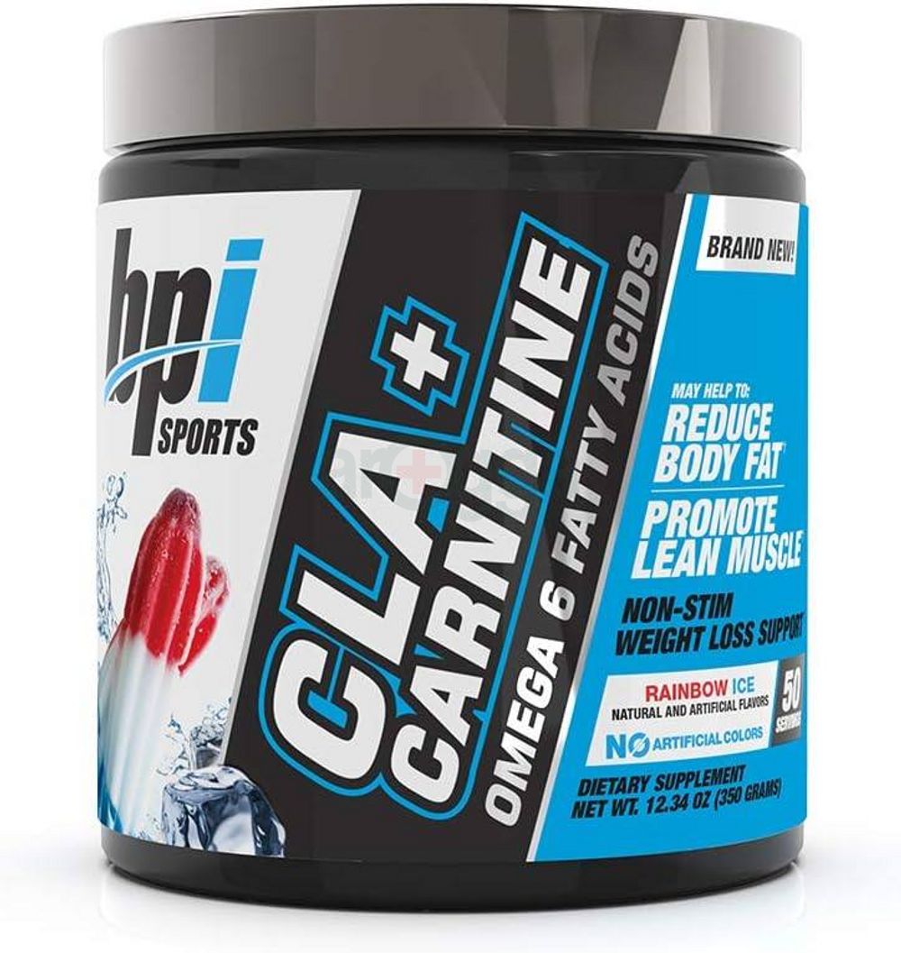 BPI CLA + Carnitine, Rainbow Ice, 50 Serving