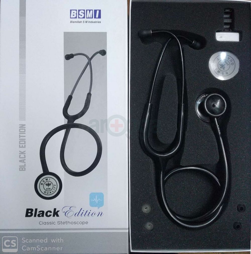 BSMI Black Edition Classic Stethoscope
