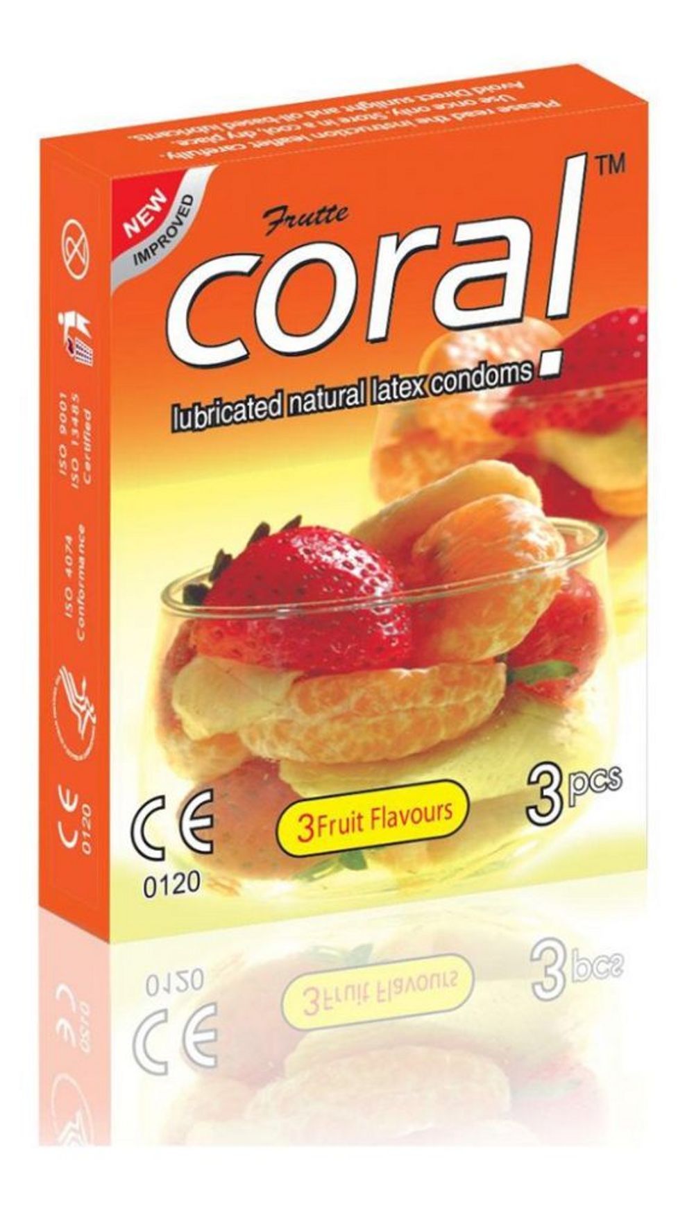 Coral Condom 3-Fruit Flavours