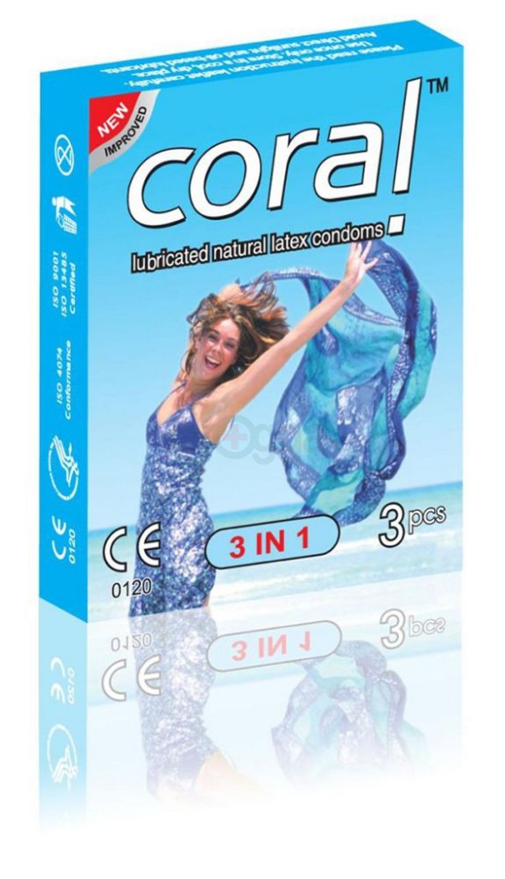 Coral Condom 3 In 1