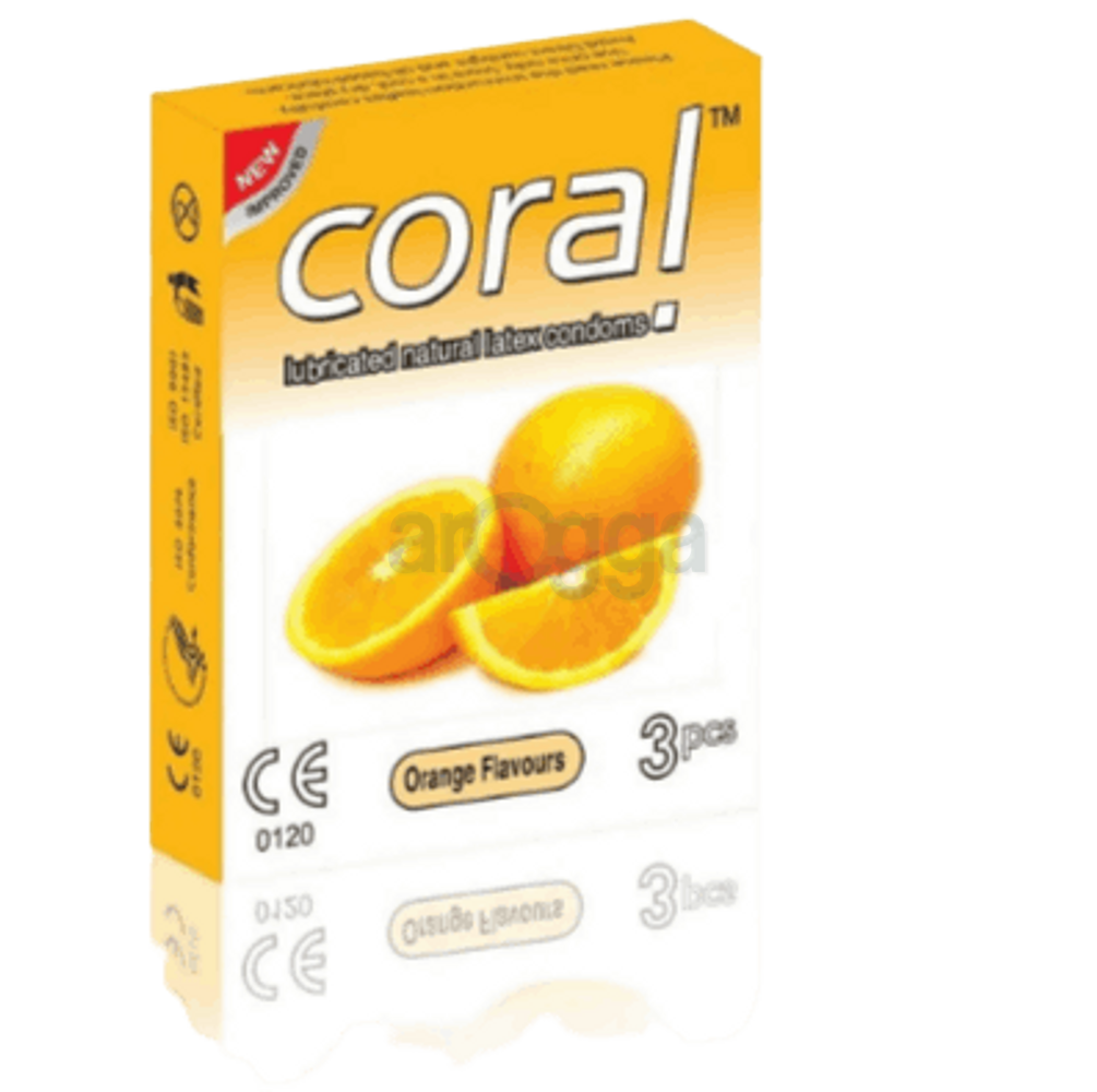 Coral Condom Orange Flavours