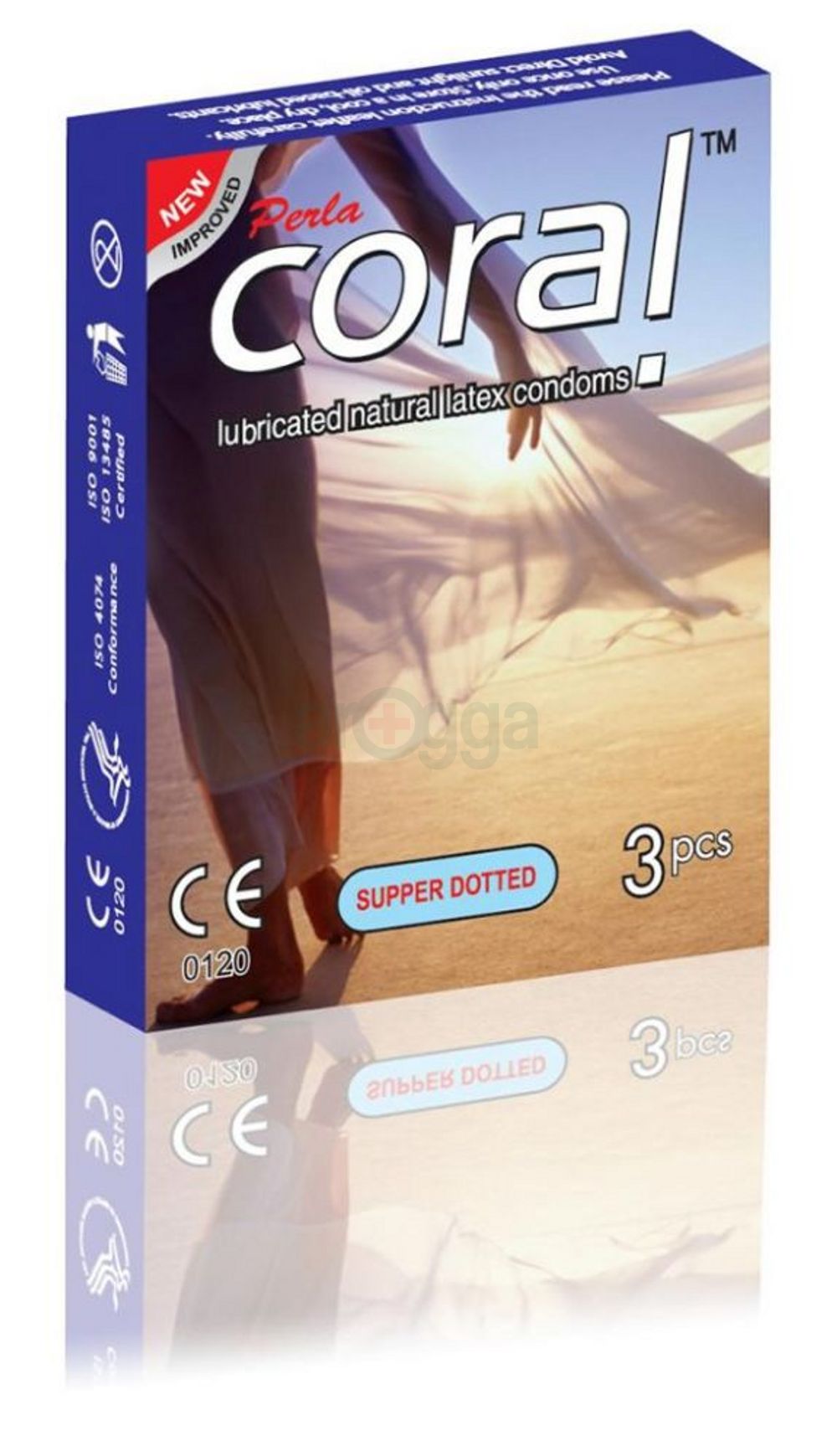 Coral Condom Supper Dotted