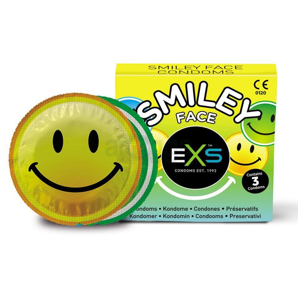 EXS Smiley Face Dotted Condom