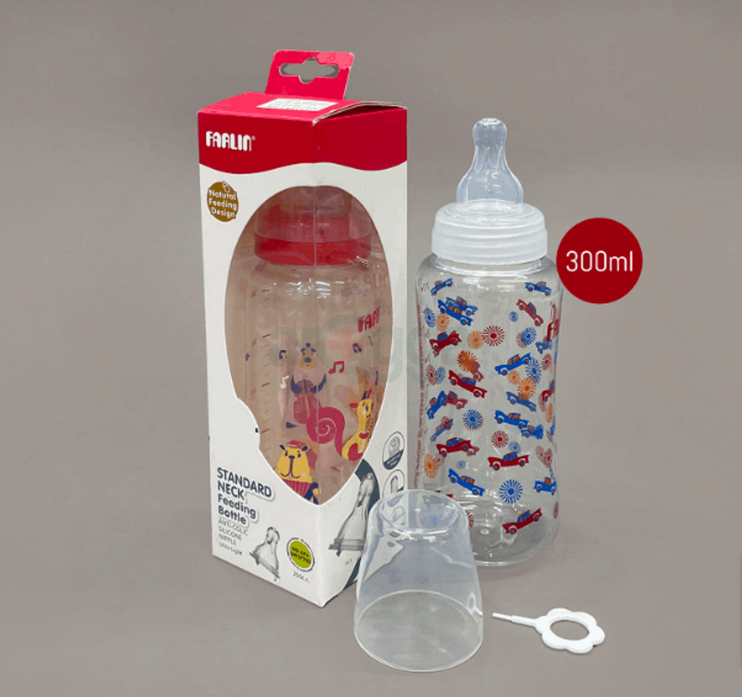 Farlin Anti-Colic Standard Neck Feeding Bottle, 300ml, NF-797